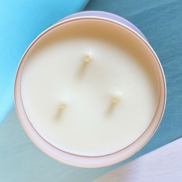 White Barn Pink Lavender & Espresso 3-Wick Candle | Aromatherapy Calm + Cozy - Picture 2 of 3